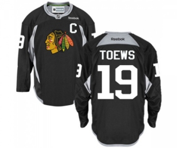 Reebok Chicago Blackhawks #19 Jonathan Toews Authentic Black Practice NHL Jersey