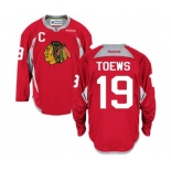 Reebok Chicago Blackhawks #19 Jonathan Toews Authentic Red Practice NHL Jersey