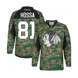 Reebok Chicago Blackhawks #81 Marian Hossa Authentic Camo Veterans Day Practice NHL Jersey