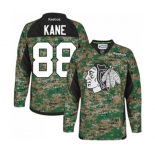 Reebok Chicago Blackhawks #88 Patrick Kane Authentic Camo Veterans Day Practice NHL Jersey