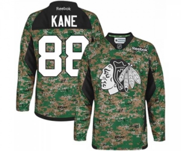 Reebok Chicago Blackhawks #88 Patrick Kane Authentic Camo Veterans Day Practice NHL Jersey