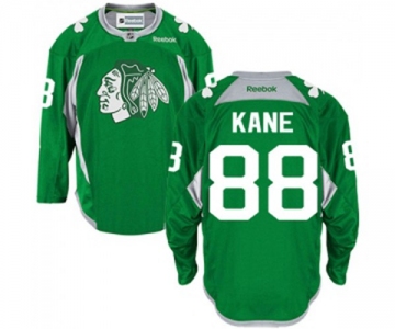 Reebok Chicago Blackhawks #88 Patrick Kane Authentic Green Practice NHL Jersey