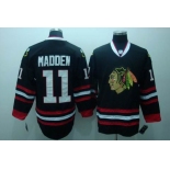 nhl chicago blackhawks #11 madden black