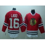 nhl chicago blackhawks #16 ladd red