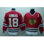 nhl chicago blackhawks #18 savaro red (ccm)