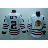 nhl chicago blackhawks #2 keith white