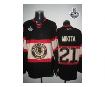 nhl chicago blackhawks #21 mikita black New Third[2015 stanley cup][mikita]