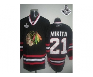 nhl chicago blackhawks #21 mikita black[2015 stanley cup][mikita]