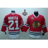 nhl chicago blackhawks #21 mikita red[2015 stanley cup][mikita]