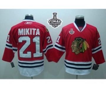 nhl chicago blackhawks #21 mikita red[2015 stanley cup][mikita]