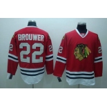 nhl chicago blackhawks #22 brouwer red