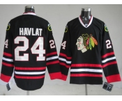 nhl chicago blackhawks #24 havlat black