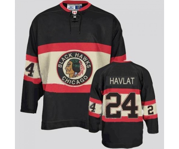 nhl chicago blackhawks #24 havlat black(third edition)