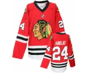 nhl chicago blackhawks #24 havlat red