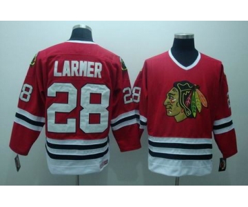 nhl chicago blackhawks #28 larmer red ccm