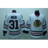 nhl chicago blackhawks #31 niemi white