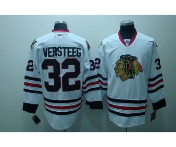 nhl chicago blackhawks #32 versteeg white