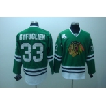 nhl chicago blackhawks #33 byfuglien green