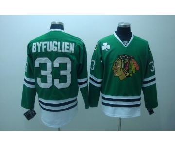 nhl chicago blackhawks #33 byfuglien green