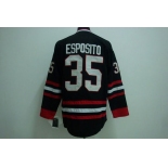 nhl chicago blackhawks #35 esposito black