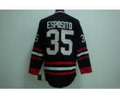 nhl chicago blackhawks #35 esposito black