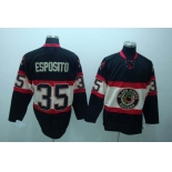 nhl chicago blackhawks #35 esposito black[third edition]