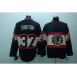 nhl chicago blackhawks #37 burish black(third edition)