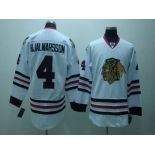 nhl chicago blackhawks #4 hjalmarsson white