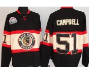 nhl chicago blackhawks #51 campbell black [winter classic]