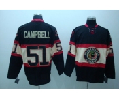 nhl chicago blackhawks #51 campbell black[third edition]