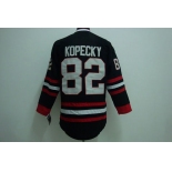 nhl chicago blackhawks #82 kopecky Black jerseys