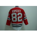 nhl chicago blackhawks #82  kopecky red