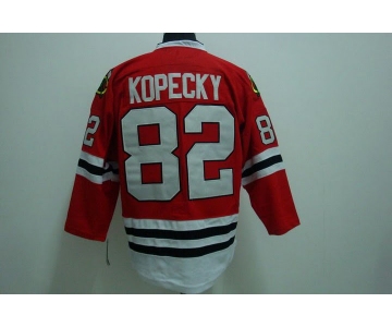 nhl chicago blackhawks #82  kopecky red