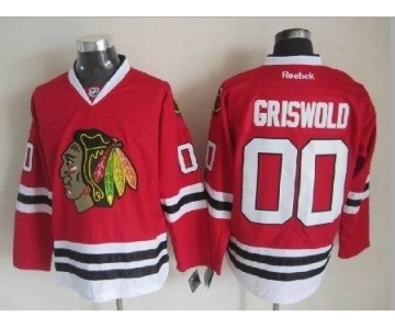 nhl jerseys chicago blackhawks #00 griswold red