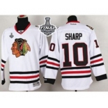 nhl jerseys chicago blackhawks #10 patrick sharp white[2015 stanley cup]