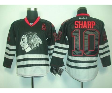 nhl jerseys chicago blackhawks #10 sharp black[2011 new]