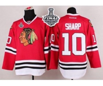 nhl jerseys chicago blackhawks #10 sharp red[2015 stanley cup]