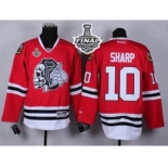 nhl jerseys chicago blackhawks #10 sharp red[the skeleton head][2015 stanley cup]