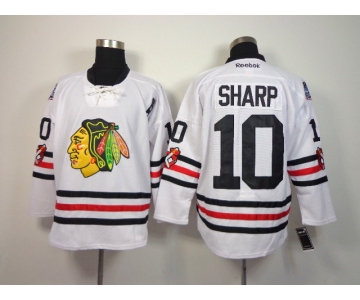 nhl jerseys chicago blackhawks #10 sharp white[2015 new classic]