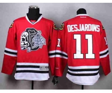 nhl jerseys chicago blackhawks #11 desjardins red-1[desjardins][the skeleton head]