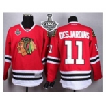 nhl jerseys chicago blackhawks #11 desjardins red[desjardins][2015 stanley cup]