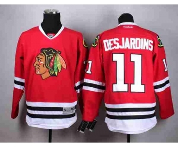 nhl jerseys chicago blackhawks #11 desjardins red[desjardins]