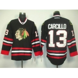 nhl jerseys chicago blackhawks #13 carcillo black