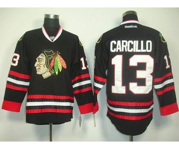 nhl jerseys chicago blackhawks #13 carcillo black