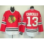 nhl jerseys chicago blackhawks #13 carcillo red