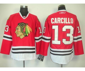 nhl jerseys chicago blackhawks #13 carcillo red