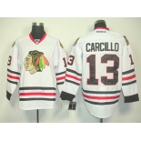 nhl jerseys chicago blackhawks #13 carcillo white