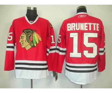 nhl jerseys chicago blackhawks #15 brunette red