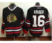 nhl jerseys chicago blackhawks #16 kruger black[kruger]