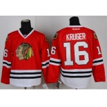 nhl jerseys chicago blackhawks #16 kruger red[kruger]